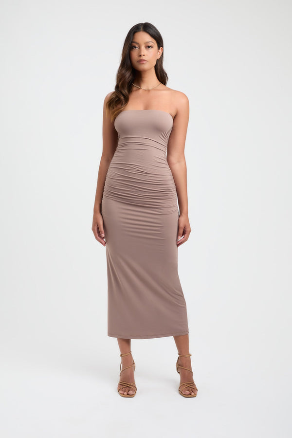 kookai Elise Strapless Dress Ginger Snap