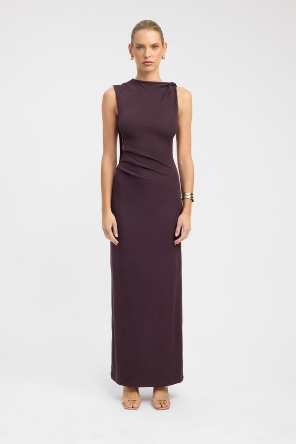 kookai Elle Maxi Dress Cocoa