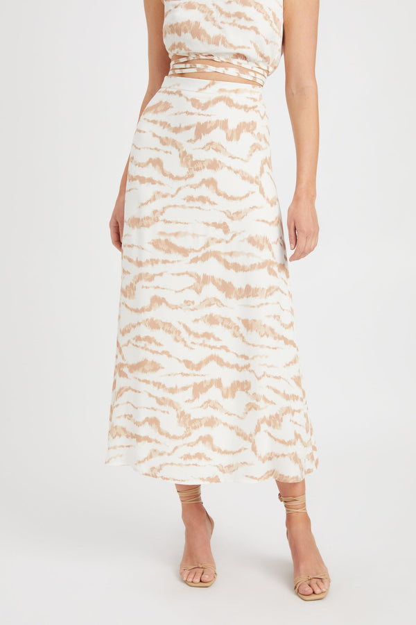 Kookai Emmy Midi Skirt Multi