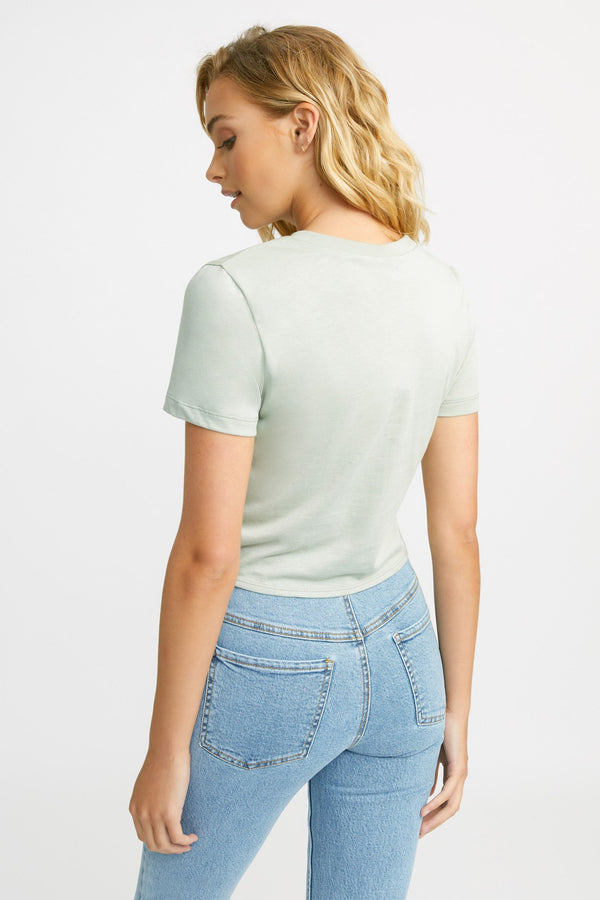 Kookai Erina Tie Tee Sage