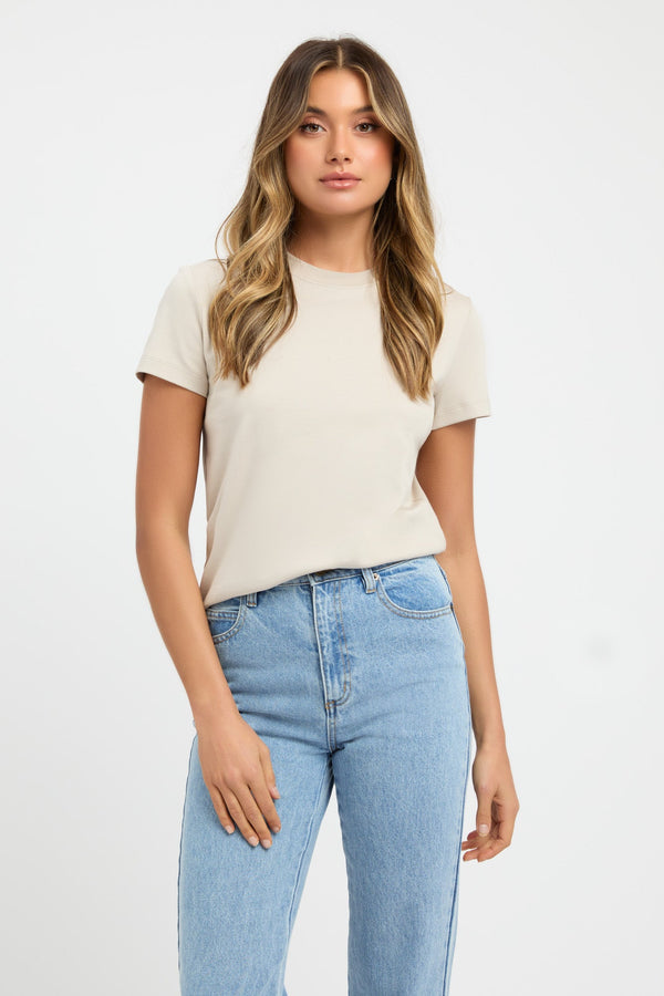 kookai Essential Slim Tee Fog