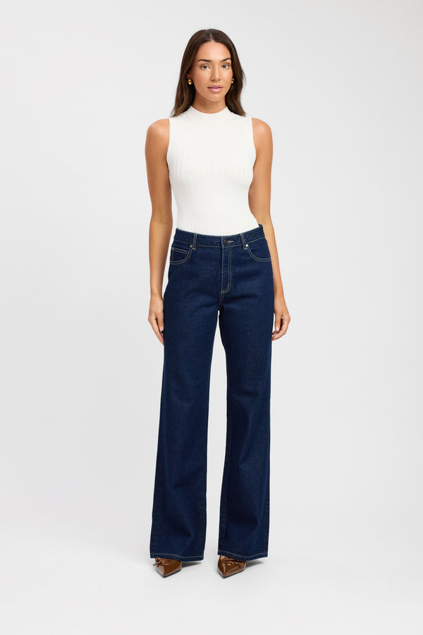 kookai Ezra Jean Dark Indigo