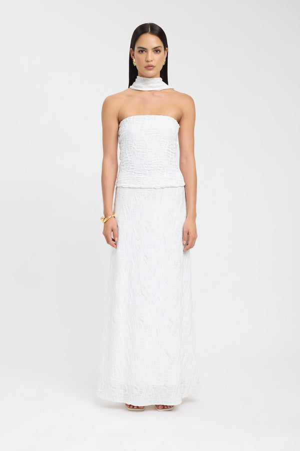 Kookai Fifi Scarf Top Vanilla