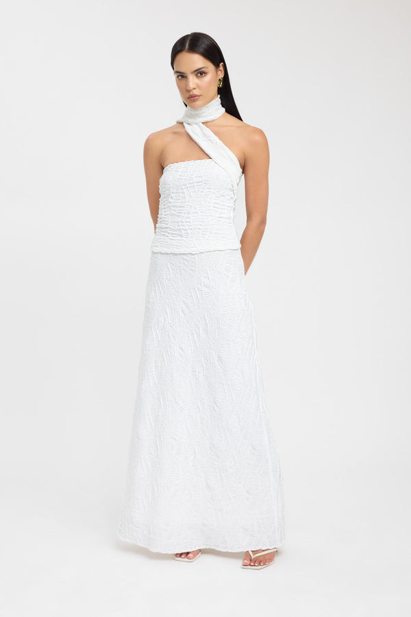 kookai Fifi Scarf Top Vanilla