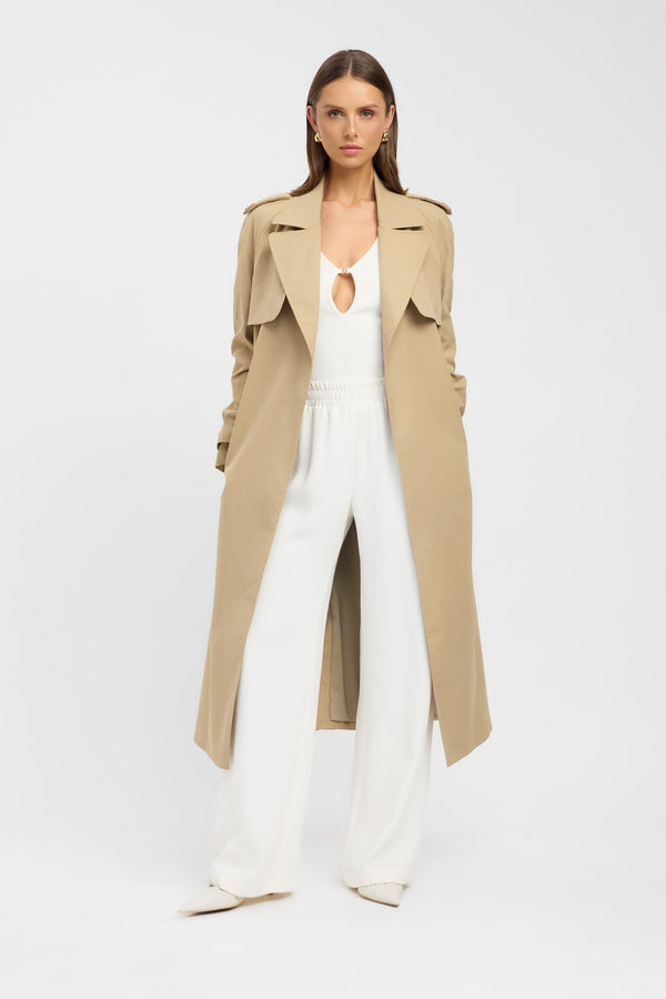 kookai Finland Core Trench Camel