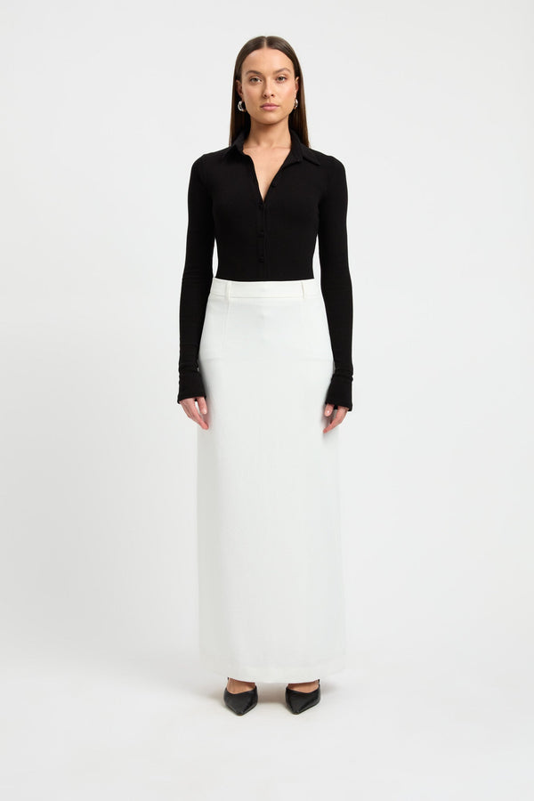 Kookai Finlay Long Sleeve Top Black