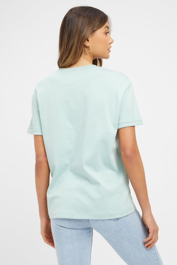 Kookai Finley Cuffed Tee Cameo Green