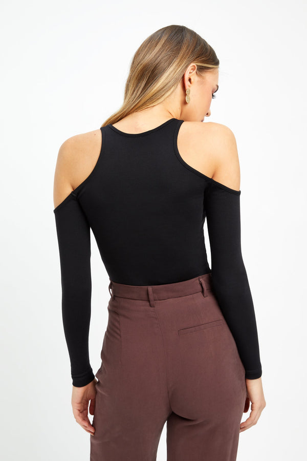 Kookai Florence Long Sleeve Top Black