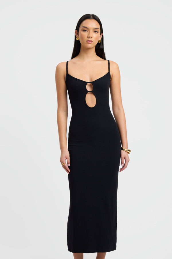 Kookai Gabby Midi Dress Black