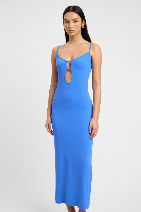 Kookai Gabby Midi Dress Marina Blue
