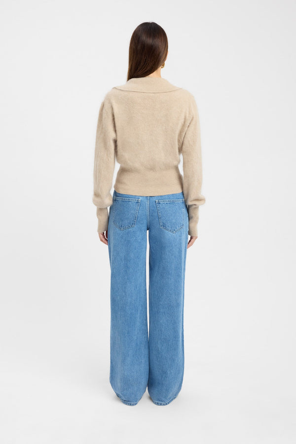 Kookai Geneva Polo Jumper Fawn