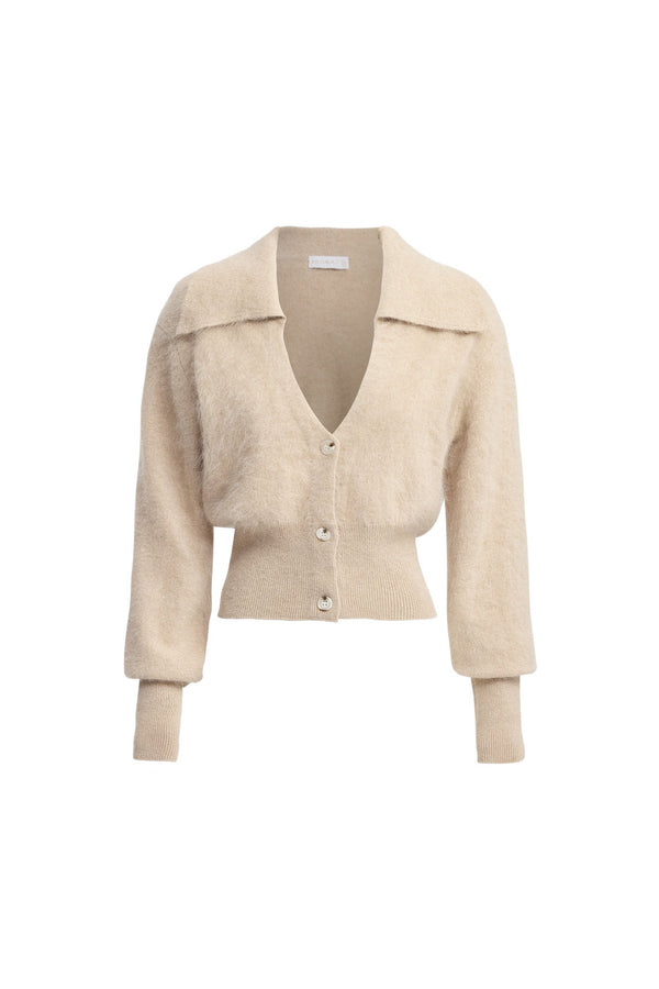 Kookai Geneva Polo Jumper Fawn