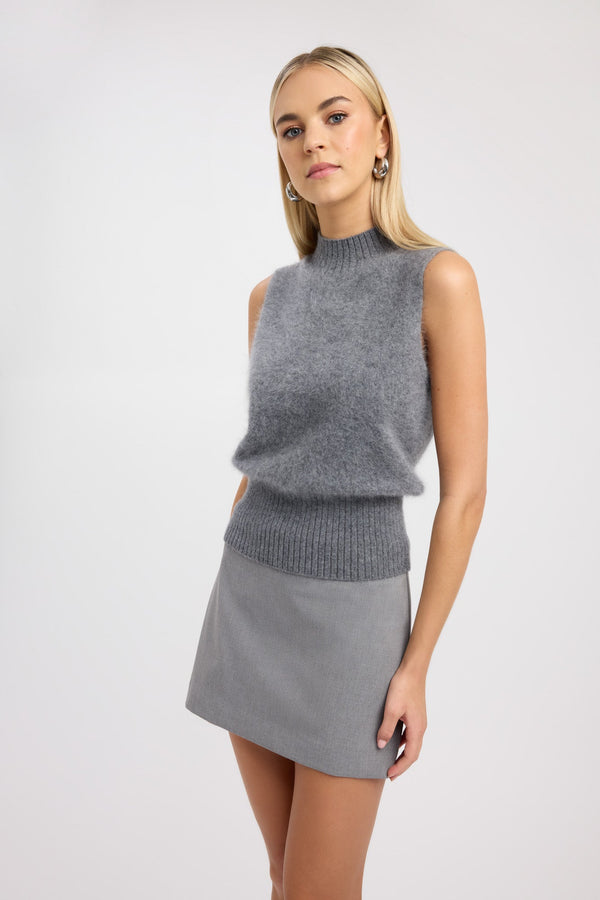 Kookai Geneva Tank Dark Grey Marle