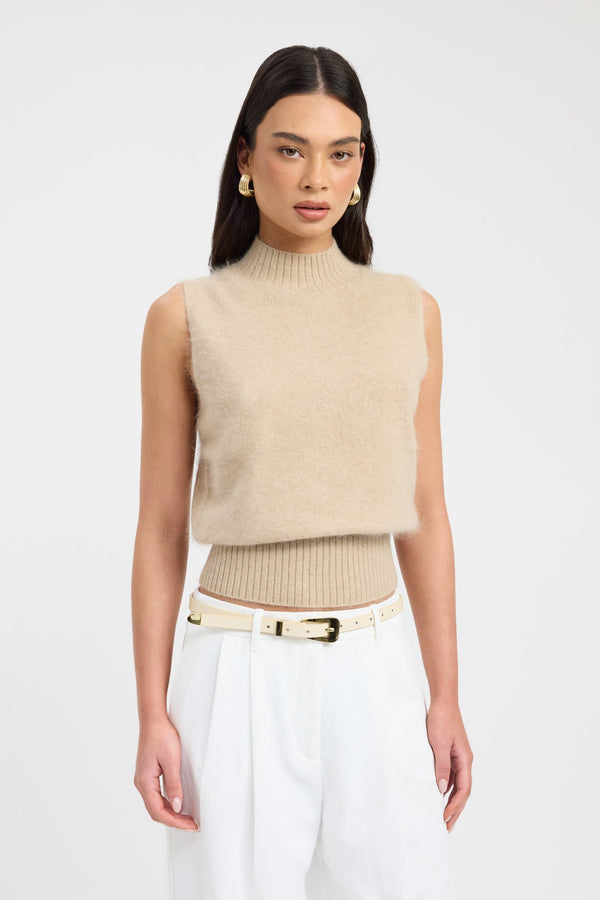 Kookai Geneva Tank Fawn