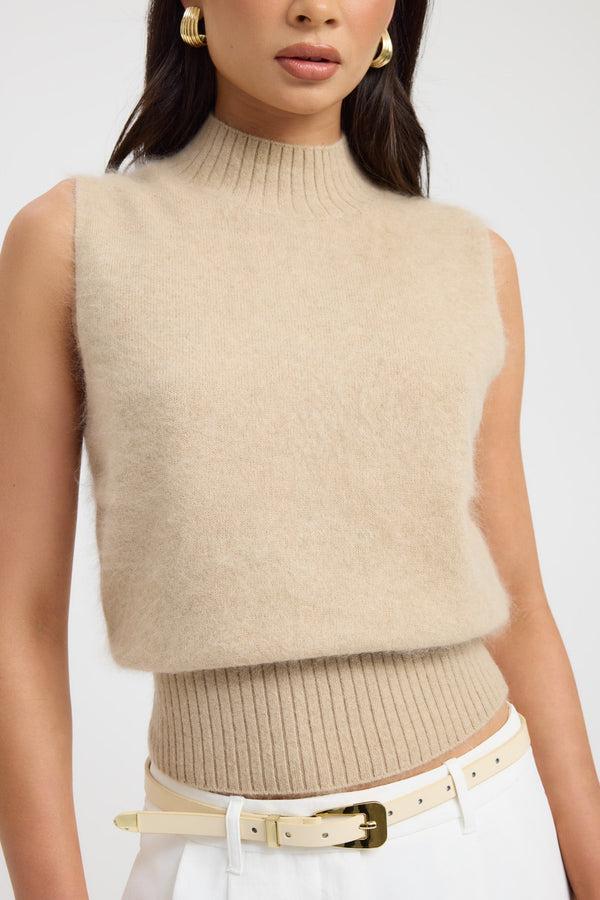 Kookai Geneva Tank Fawn