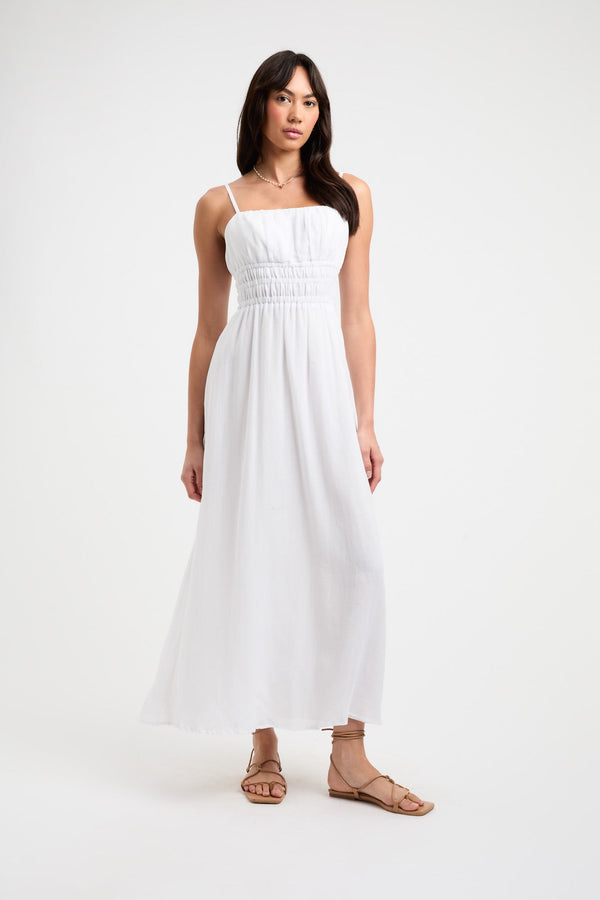 kookai Georgette Sunday Dress White