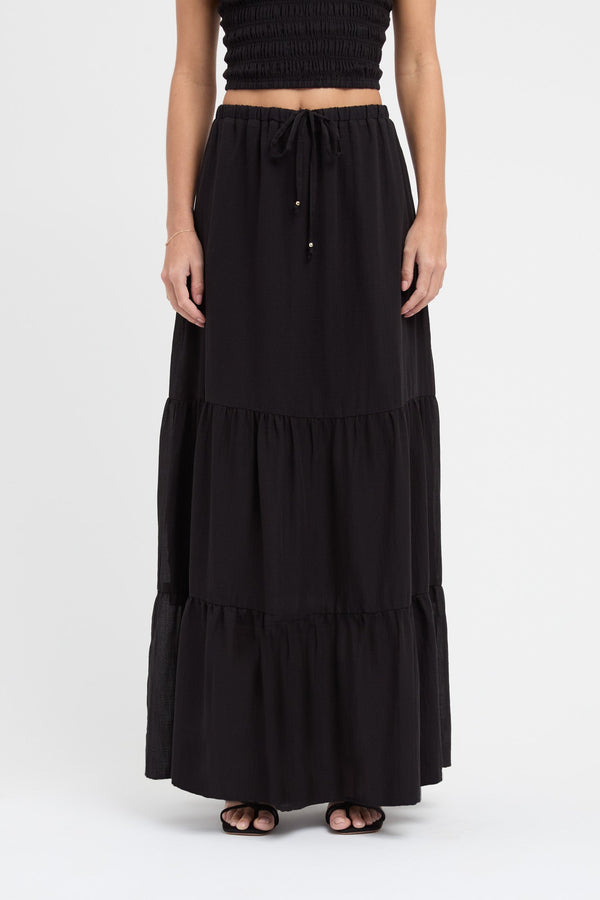 Kookai Georgette Sunday Skirt Black