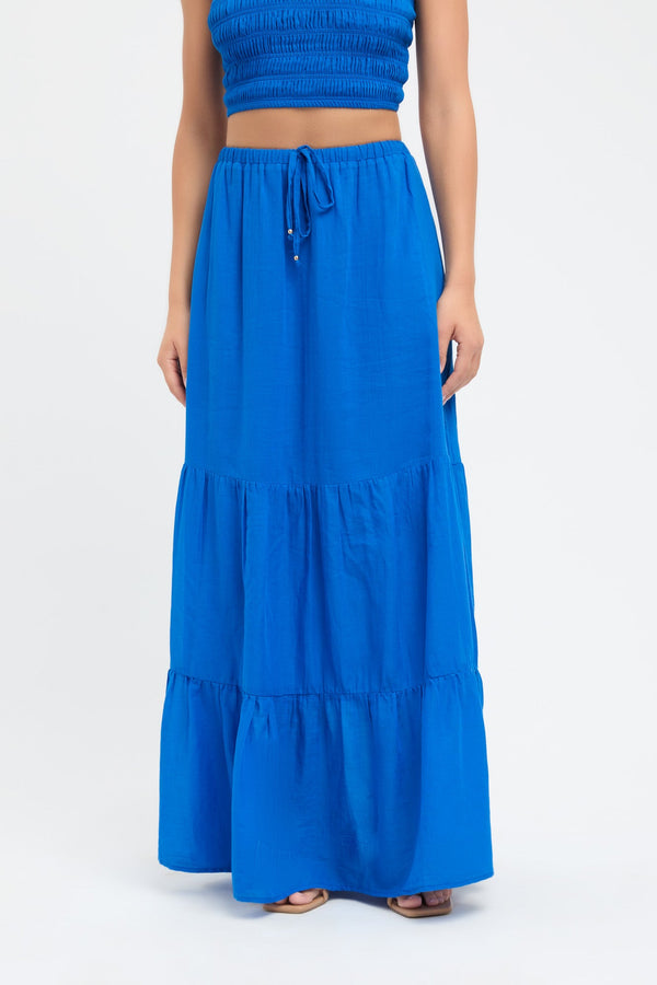 Kookai Georgette Sunday Skirt Cobalt