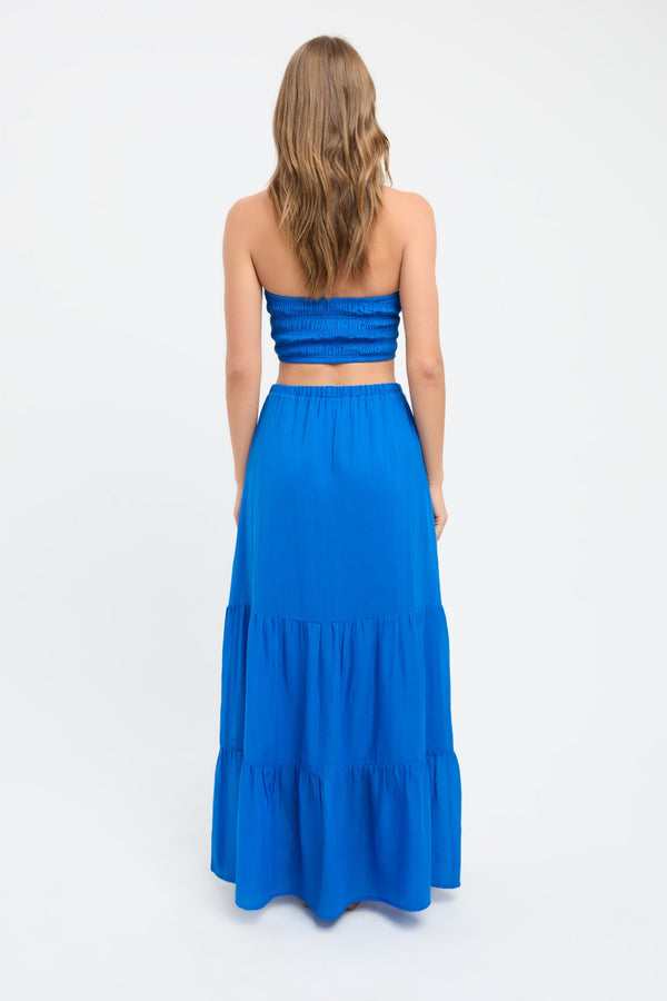 Kookai Georgette Sunday Skirt Cobalt