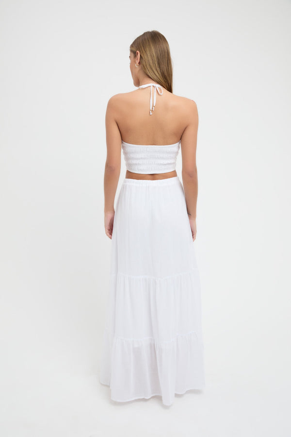 Kookai Georgette Sunday Skirt White