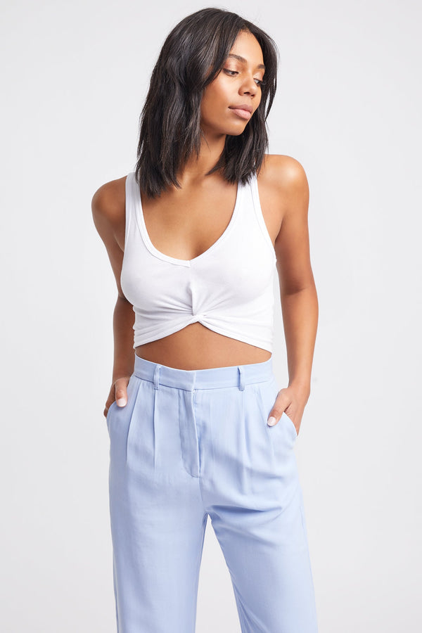 kookai Gia Twist Tank White