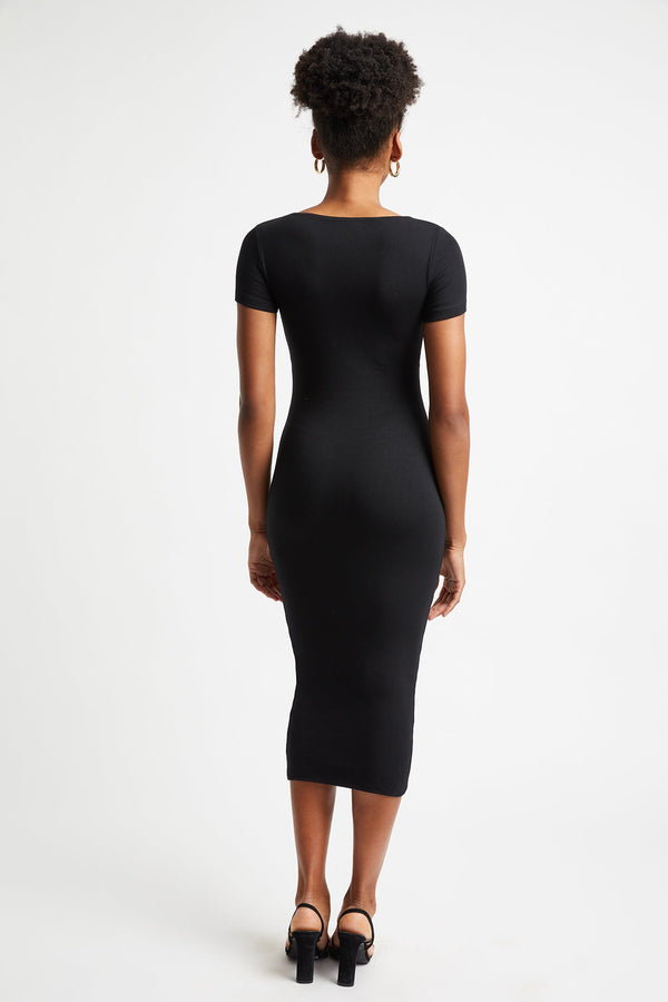 Kookai Gina Midi Dress Black