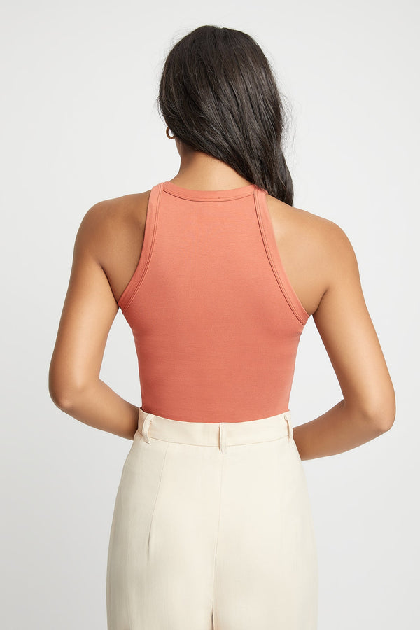 Kookai Goldie Tank Burnt Ochre