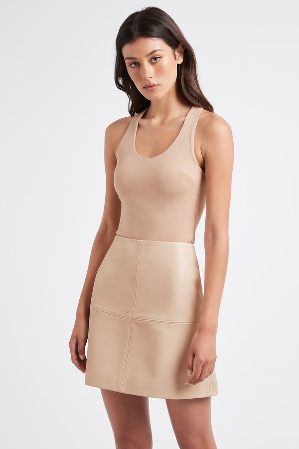 kookai Gretel Cross Back Tank Acorn