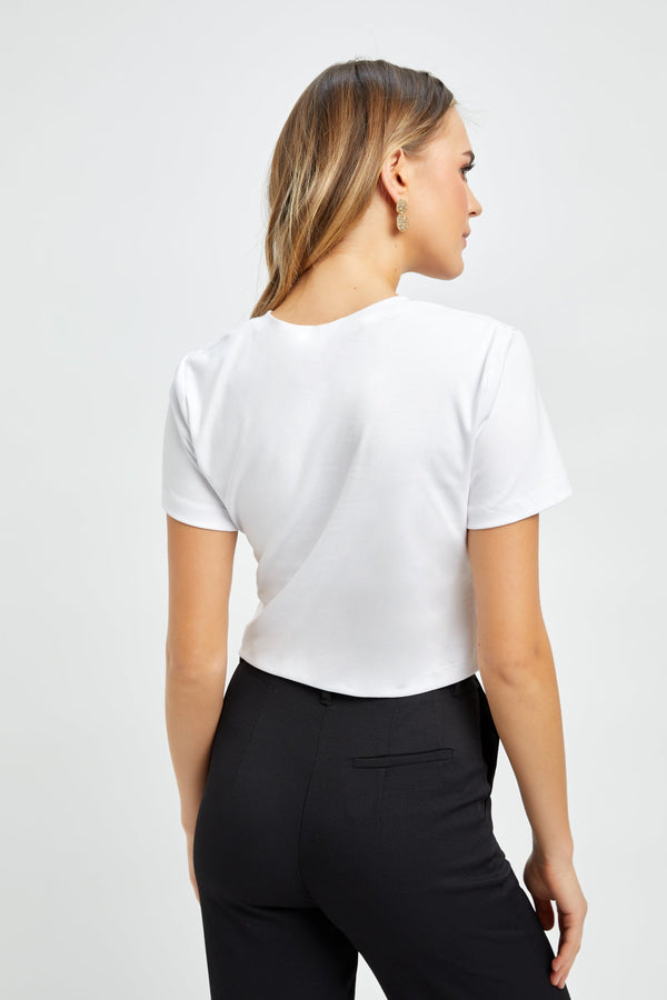 Kookai Hadley Ring Tee White