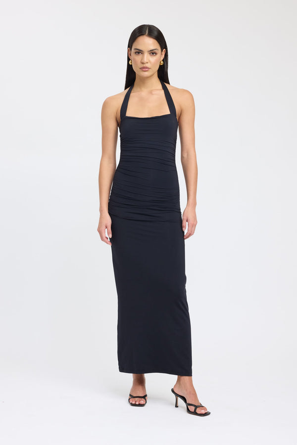 kookai Hailey Halter Dress Black