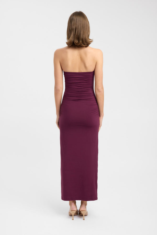 Kookai Hailey Halter Dress Plum