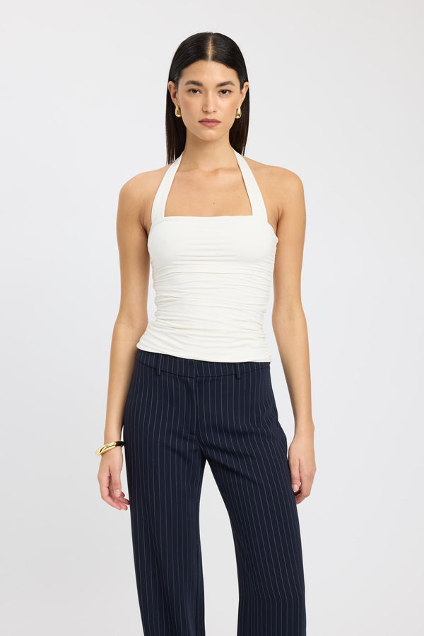 Kookai Hailey Halter Top Coconut Milk