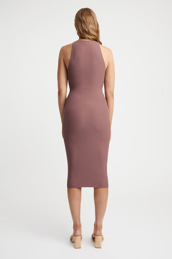 Kookai Hailey Midi Dress Brunette