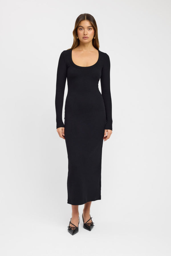 kookai Haley Scoop Dress Black