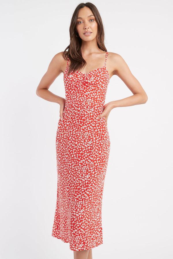 kookai Hana Slip Dress Red