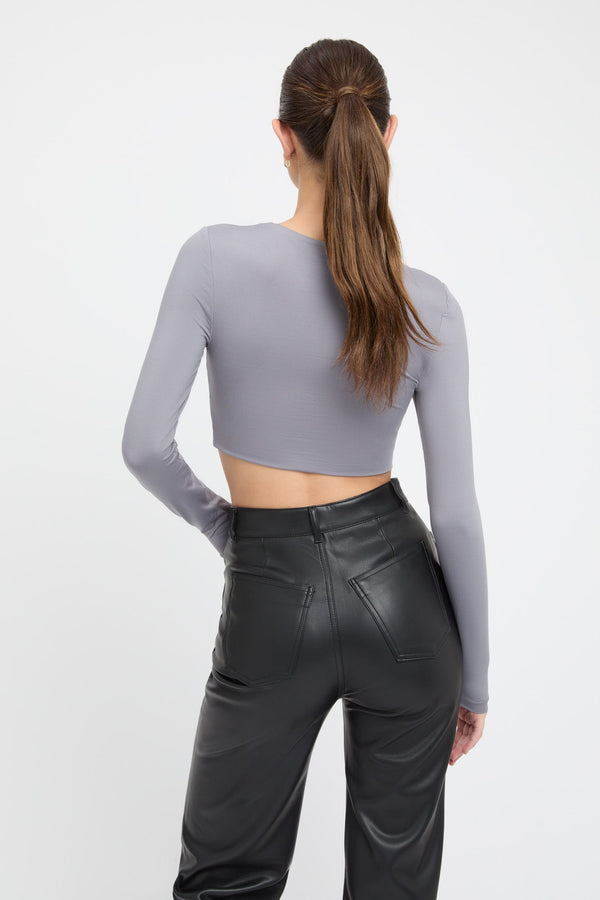 Kookai Harley Crop Sterling Grey
