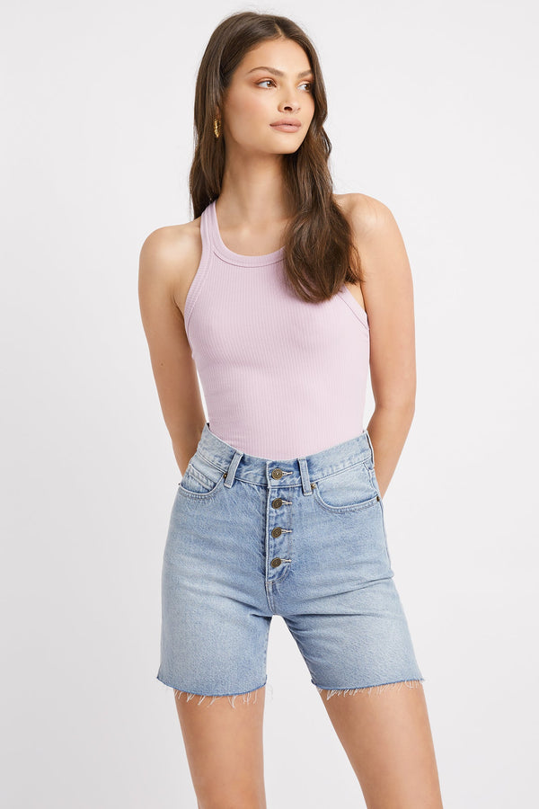 kookai Harlow Racer Tank Mauve Mist