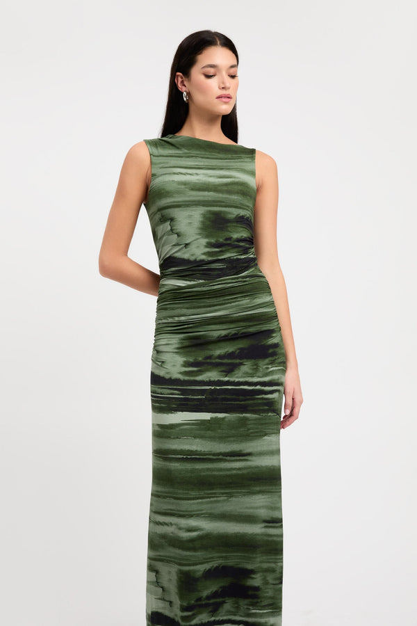 Kookai Harper Maxi Dress Khaki