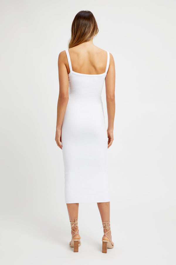 Kookai Harper Midi Dress White