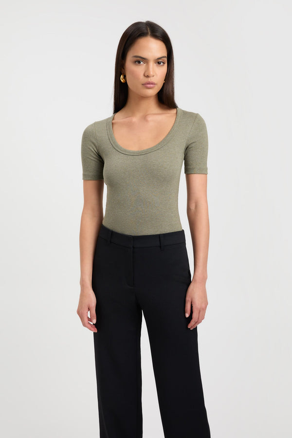 Kookai Harper Tee Oregano Marle