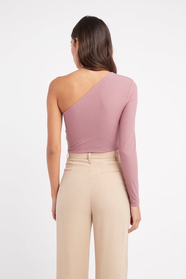 Kookai Harris Crop Top Dark Mauve