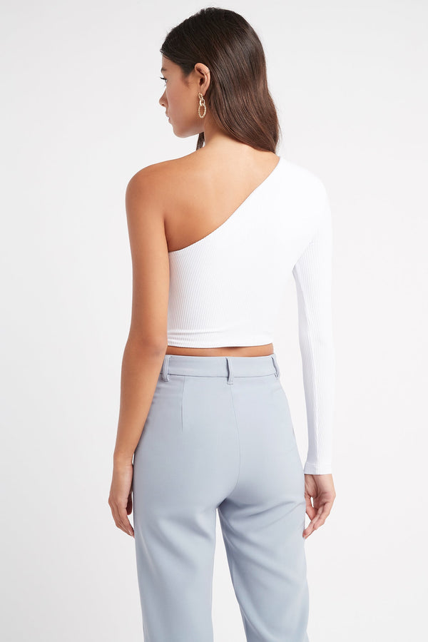 Kookai Harris Crop Top White