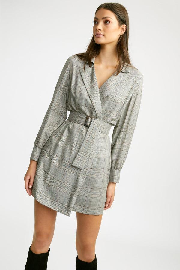kookai Harrison Check Dress Multi