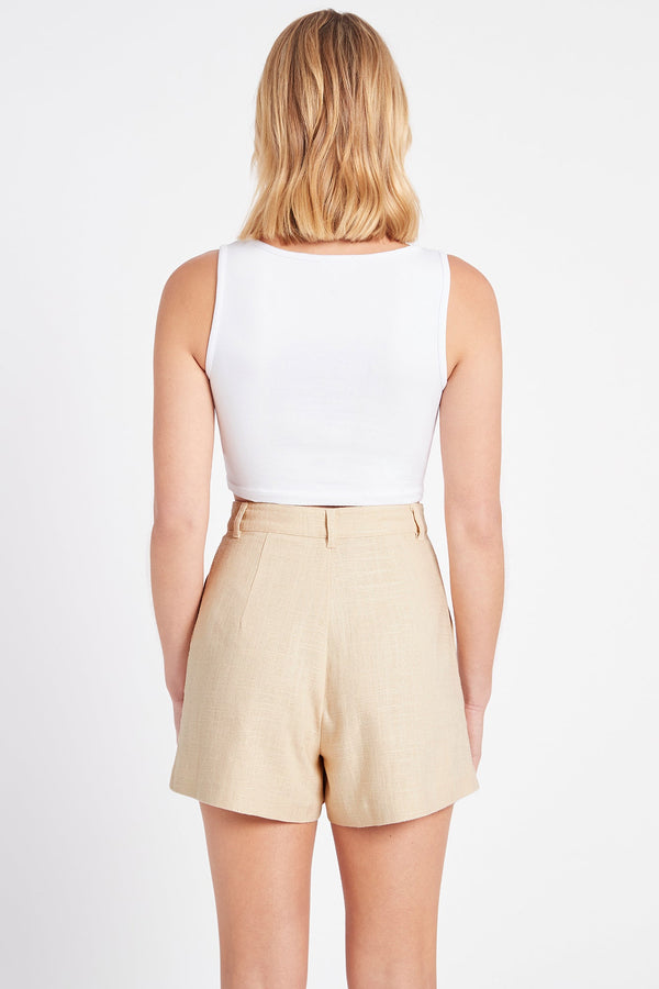 Kookai Hattie Crop Top White