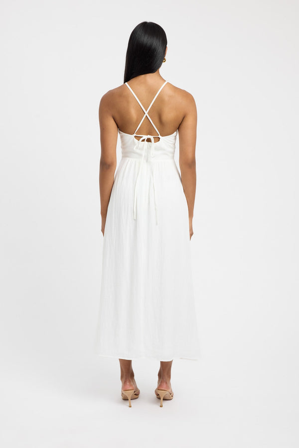 Kookai Hayman Halter Maxi Dress White
