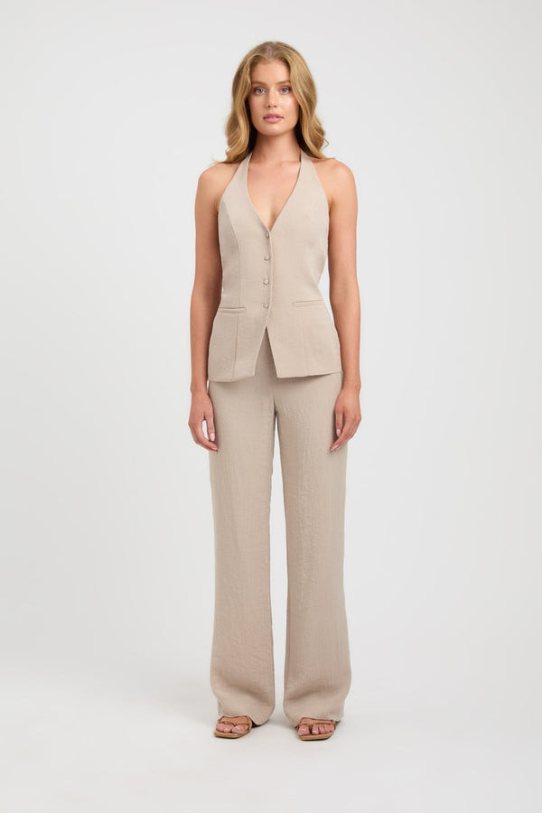 kookai Hayman Long-Line Vest Nougat