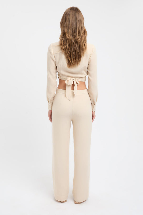 Kookai Hayman Low Rise Pant Cashew
