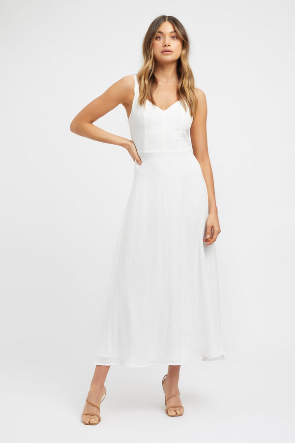 kookai Hayman Midi Day Dress White