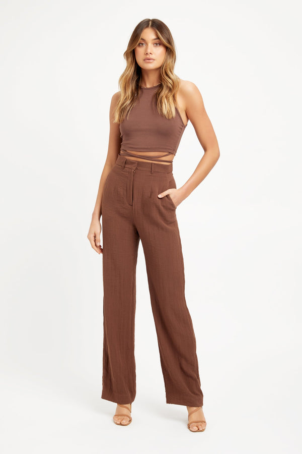 kookai Hayman Pants Chocolate