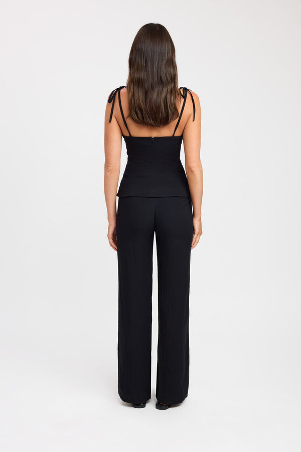 Kookai Hayman Tie Strap Top Black